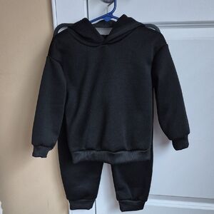 Toddler 2-3year Black Sweatsuit